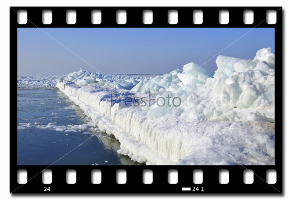 Ice landscape, stock photo