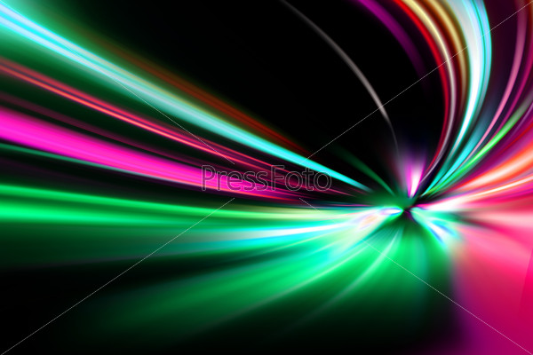 Abstract night acceleration speed motion, stock photo
