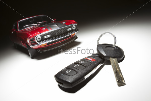 Car Key, Remote and Sports Car