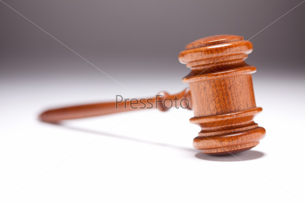 Gavel on Gradated Background with Selective Focus.