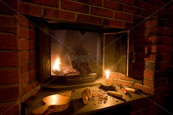 Old Fashioned Fireplace
