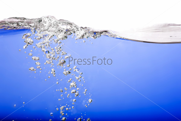A water surface detail image with bubbles