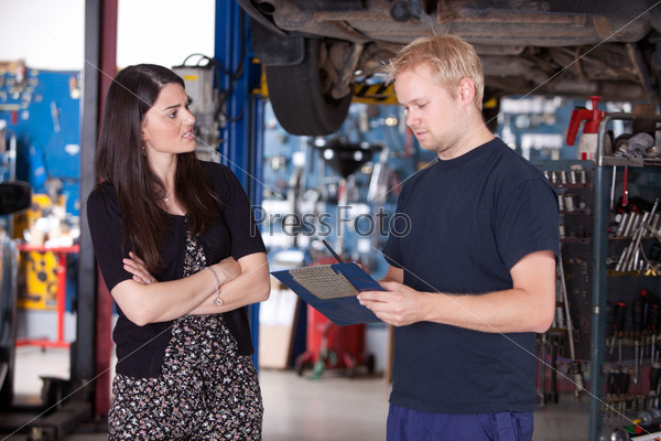 Angry Customer with Mechanic