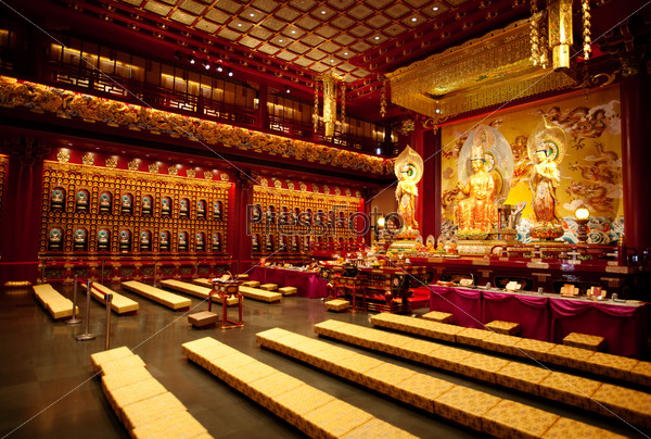 Buddhist Temple Interior