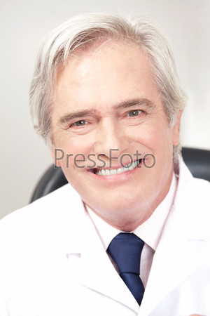 Portrait of doctor in ophthalmology clinic