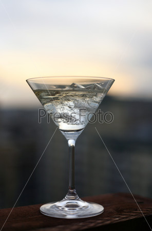 Martini on a sunset
