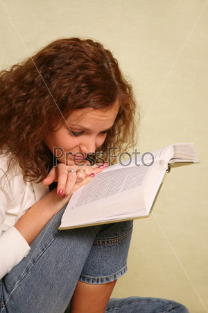 Girl with the book