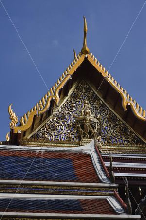 Thailabd, Bangkok, Imperial Palace, Imperial city, the roof of a buddhist temple