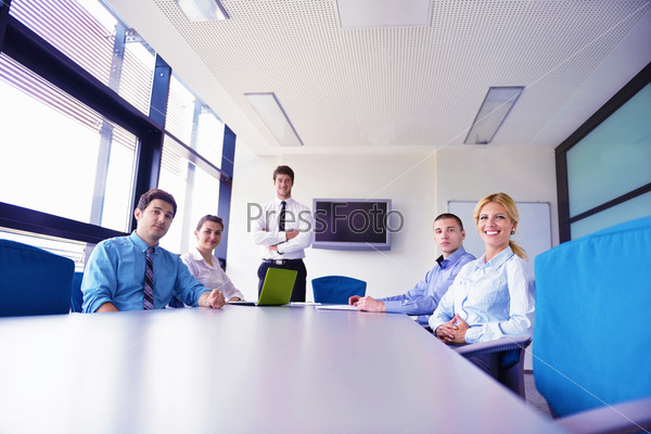 business people in a meeting at office