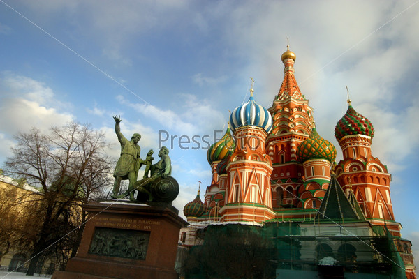 Moscow. Image to a Monument Minin and Pojarsky