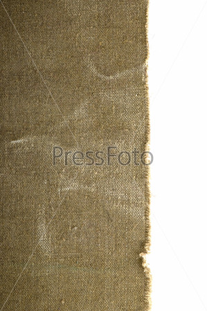 old canvas edge fabric texture for old fashioned background