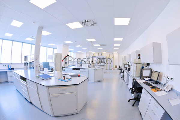 medical and health bright lab laboratory indoor with instruments test tubes
