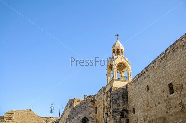 Tower of the Nativity church, Bethlehem, Palestine, Israel