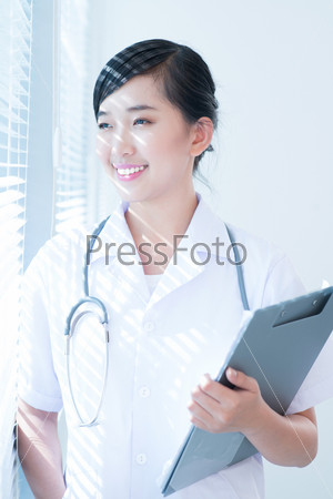 Happy healthcare worker