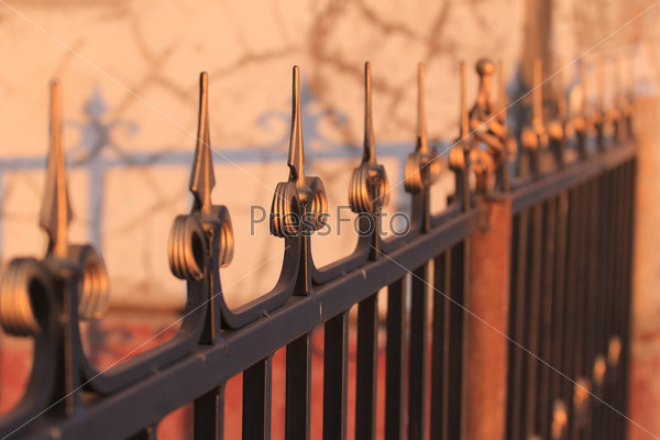Forged metal fence
