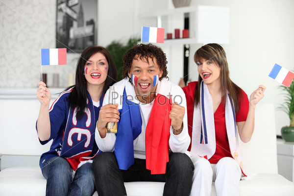 French fans at home