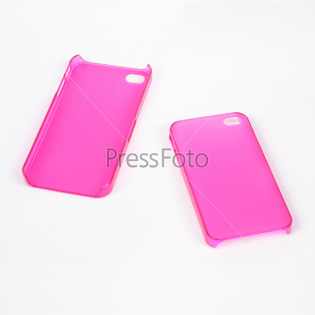 Back and Front of Pink Mobile Phone Cover