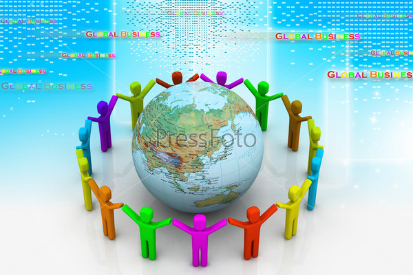Global community, stock photo