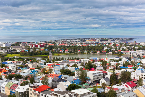 Capital of Iceland, Reykjavik, view