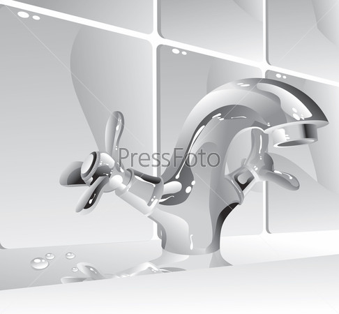 Metal water faucet