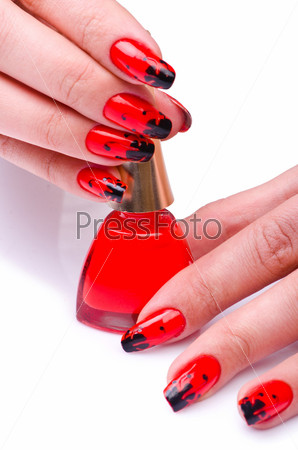 Fashion concept with nail art