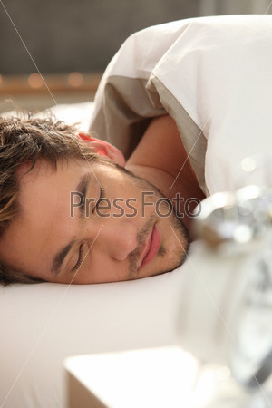 Portrait of a sleeping man