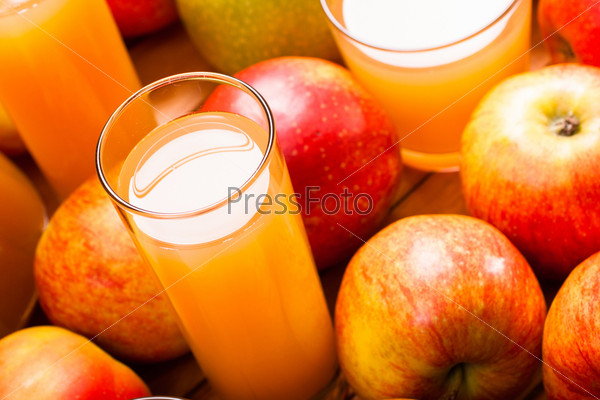 Apple juice glass
