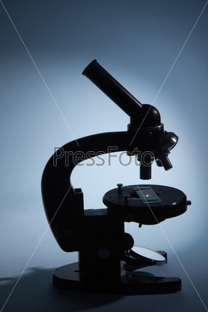 Силуэт микроскопа