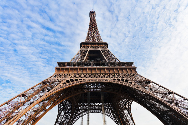 supports of Eiffel Tower in Paris
