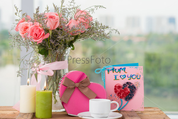 Mother\'s day still-life with presents