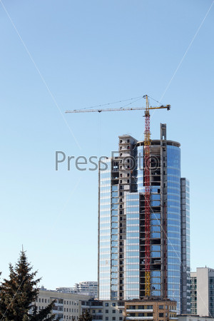 Tall building under construction
