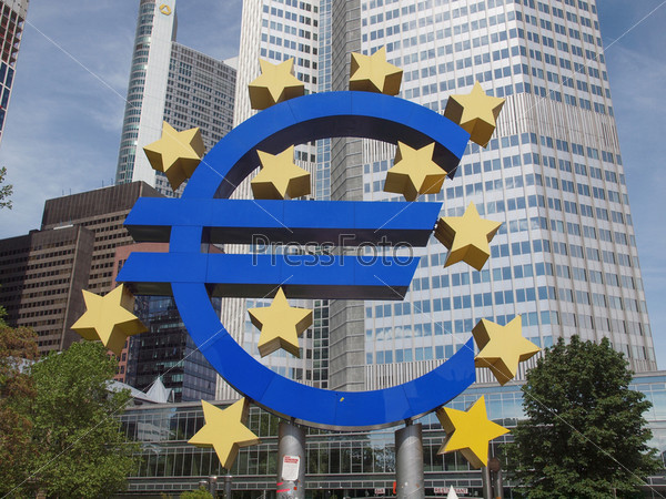 FRANKFURT AM MAIN, GERMANY - JULY 5: The world famous building of the European Central Bank. on July 5, 2013 in Frankfurt am Main, Germany