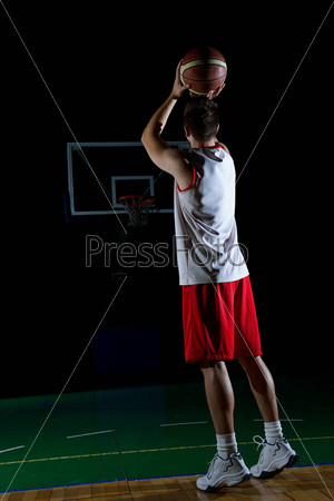 Basketball player portrait