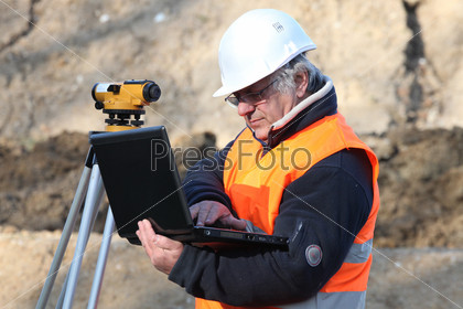 Man conducting a survey