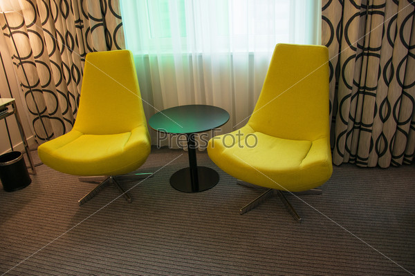 Nice arm-chair in the room, stock photo
