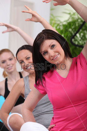 Women in exercise class