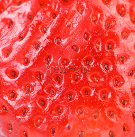 Extreme macro of strawberry texture - background