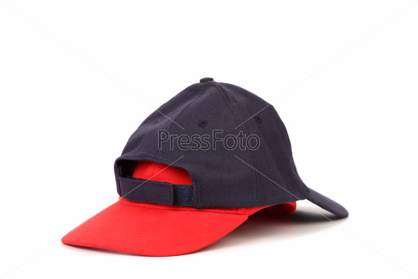 Black and red cap for baseball