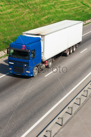 Beautiful photo of big truck on highway