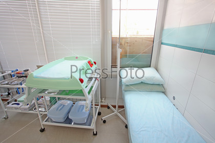 Interior of a doctor\'s consulting room, stock photo