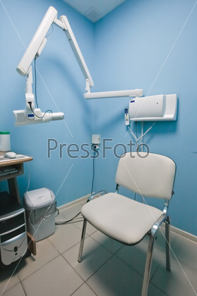 Interior with a X-ray apparatus, stock photo