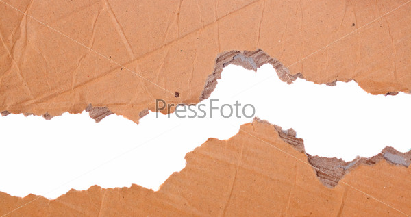 Cardboard paper edges and background