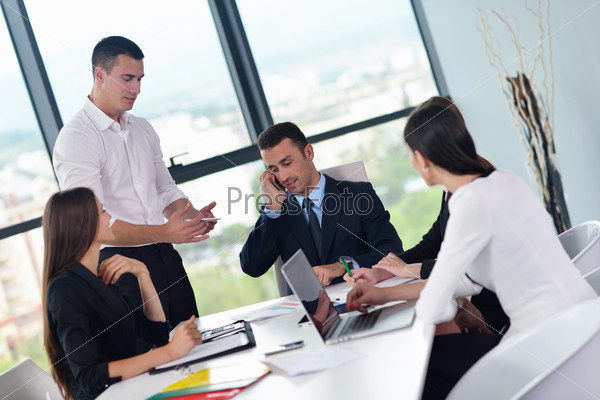Business people group in a meeting at office