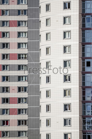 Building constructed by using new technology and contemporary architecture, stock photo