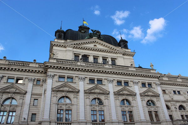 Architectural ensemble of great building in Lvov
