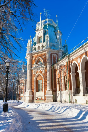 Tsaritsyno - State Museum Reserve Park in Moscow, Russia