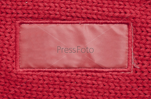 Blank textured label. Fragment of texture with pure label for your text.