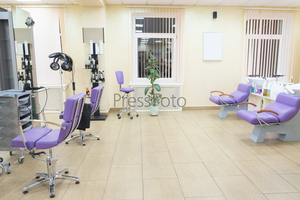 Interior of a beauty salon, stock photo