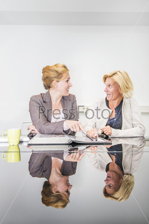 Business woman in a meeting