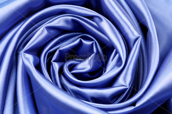 elegant dark blue silk background. textil. close up.